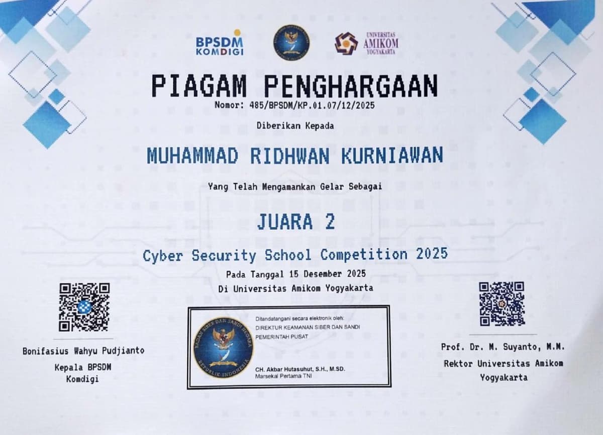 2nd place cybersecurity school competition 2025