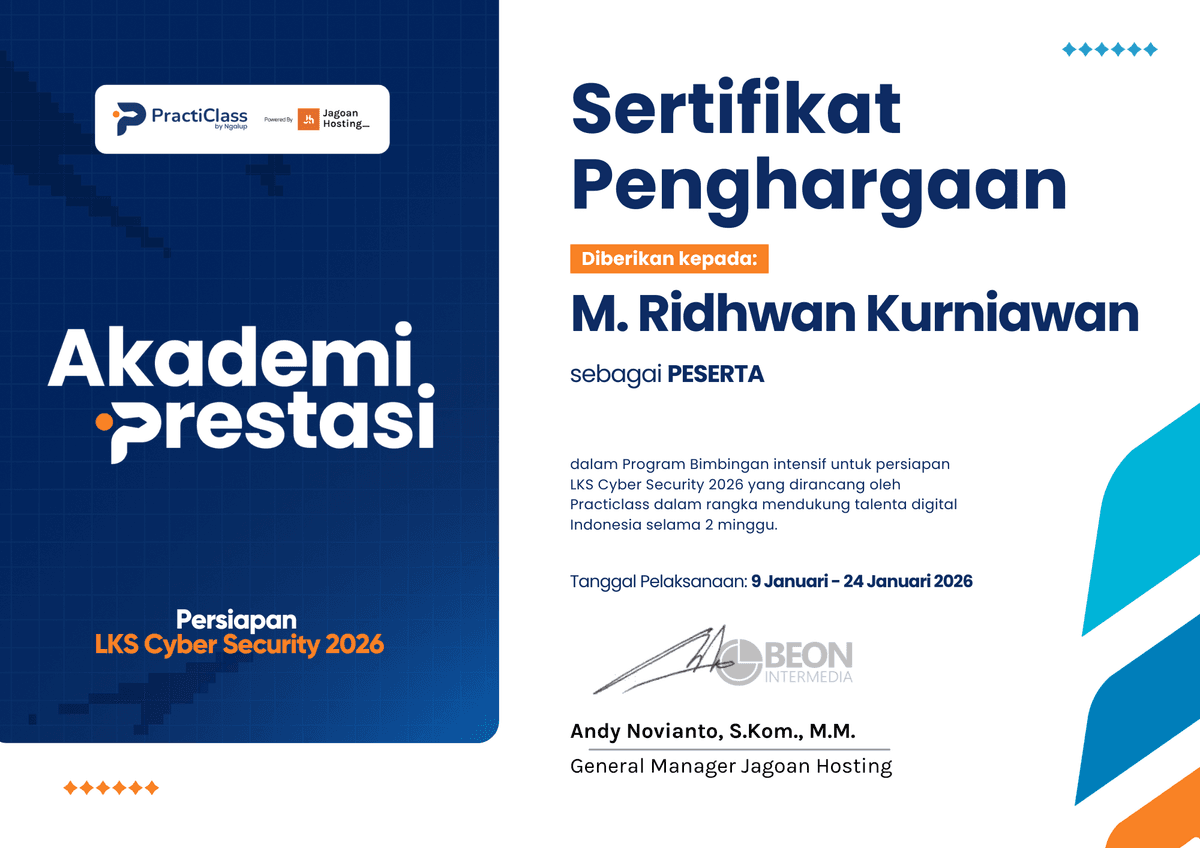 Participant Akademi Prestasi LKS